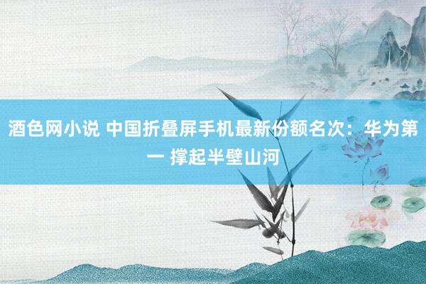 酒色网小说 中国折叠屏手机最新份额名次：华为第一 撑起半壁山河