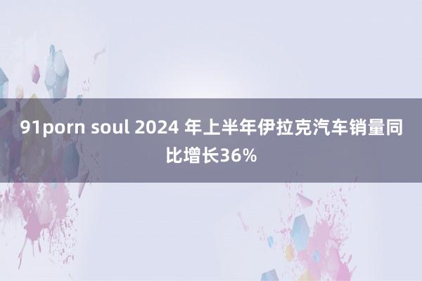 91porn soul 2024 年上半年伊拉克汽车销量同比增长36%